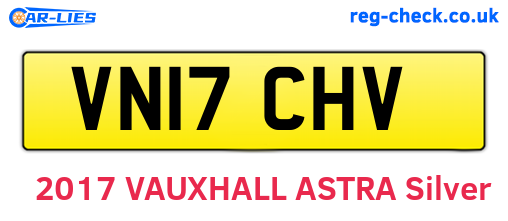 VN17CHV are the vehicle registration plates.