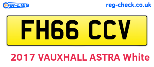 FH66CCV are the vehicle registration plates.