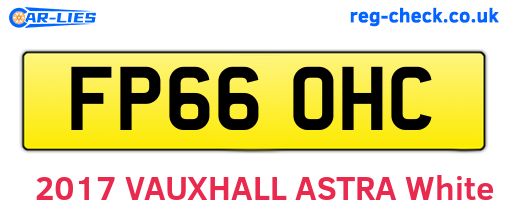 FP66OHC are the vehicle registration plates.