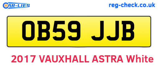 OB59JJB are the vehicle registration plates.