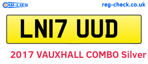 LN17UUD are the vehicle registration plates.