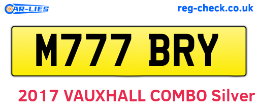 M777BRY are the vehicle registration plates.