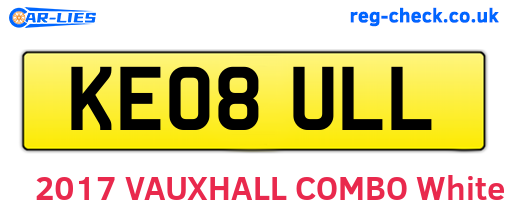 KE08ULL are the vehicle registration plates.