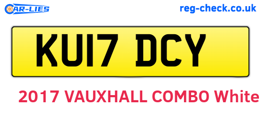 KU17DCY are the vehicle registration plates.