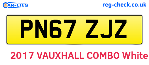 PN67ZJZ are the vehicle registration plates.
