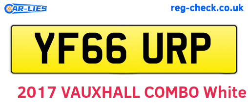 YF66URP are the vehicle registration plates.