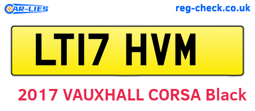 LT17HVM are the vehicle registration plates.