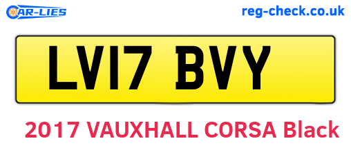 LV17BVY are the vehicle registration plates.