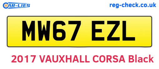 MW67EZL are the vehicle registration plates.