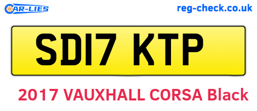 SD17KTP are the vehicle registration plates.