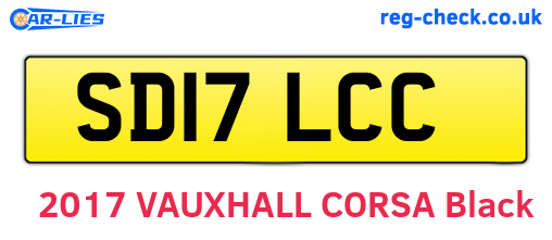 SD17LCC are the vehicle registration plates.