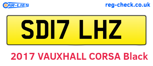 SD17LHZ are the vehicle registration plates.