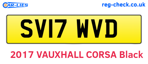 SV17WVD are the vehicle registration plates.