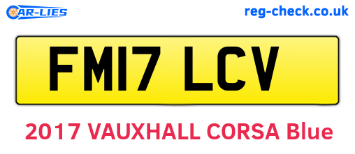 FM17LCV are the vehicle registration plates.