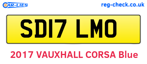 SD17LMO are the vehicle registration plates.