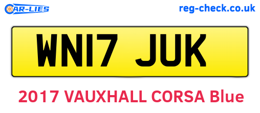 WN17JUK are the vehicle registration plates.