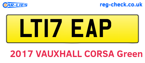 LT17EAP are the vehicle registration plates.