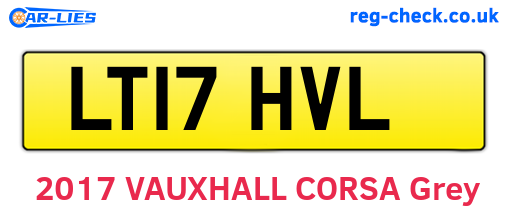 LT17HVL are the vehicle registration plates.
