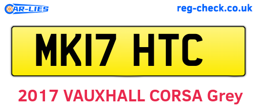MK17HTC are the vehicle registration plates.