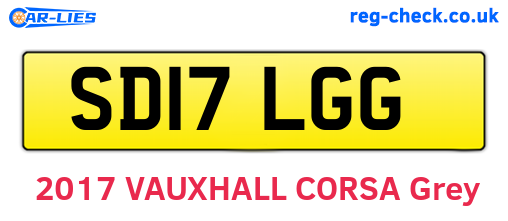 SD17LGG are the vehicle registration plates.