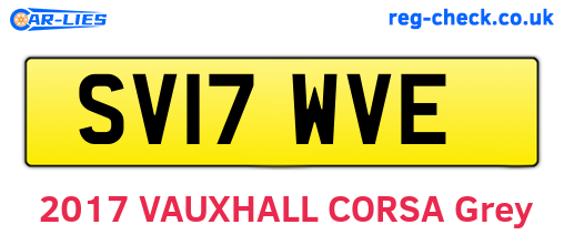 SV17WVE are the vehicle registration plates.