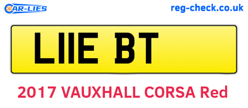 L11EBT are the vehicle registration plates.