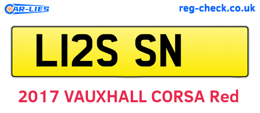 L12SSN are the vehicle registration plates.