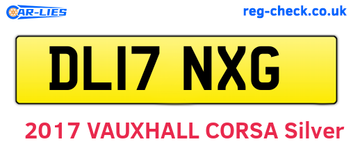 DL17NXG are the vehicle registration plates.