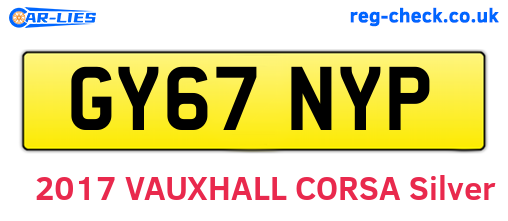GY67NYP are the vehicle registration plates.