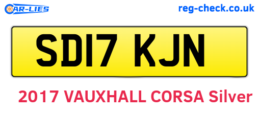 SD17KJN are the vehicle registration plates.