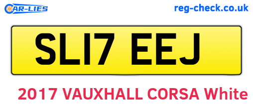 SL17EEJ are the vehicle registration plates.