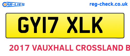 GY17XLK are the vehicle registration plates.