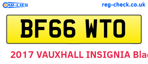 BF66WTO are the vehicle registration plates.