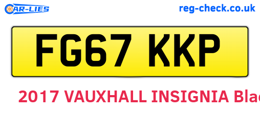 FG67KKP are the vehicle registration plates.