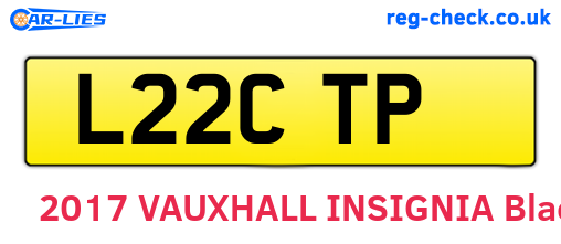 L22CTP are the vehicle registration plates.