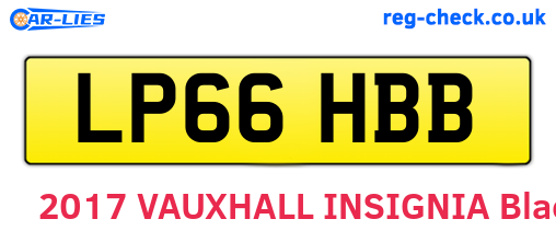 LP66HBB are the vehicle registration plates.
