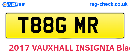 T88GMR are the vehicle registration plates.