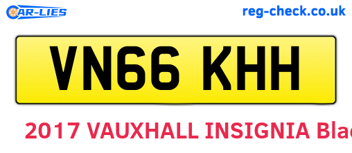 VN66KHH are the vehicle registration plates.