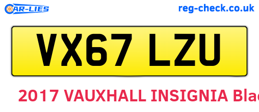 VX67LZU are the vehicle registration plates.
