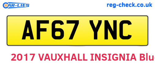 AF67YNC are the vehicle registration plates.