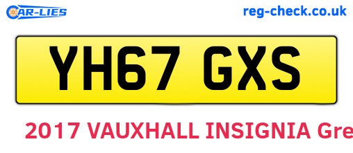 YH67GXS are the vehicle registration plates.