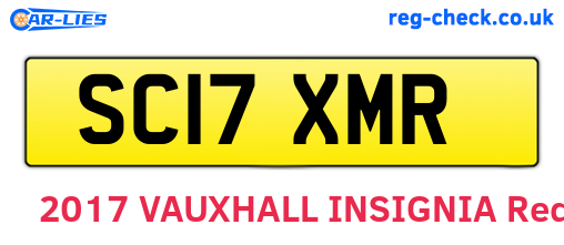 SC17XMR are the vehicle registration plates.