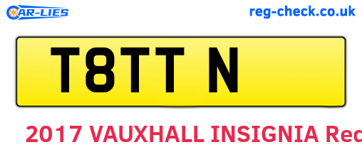 T8TTN are the vehicle registration plates.