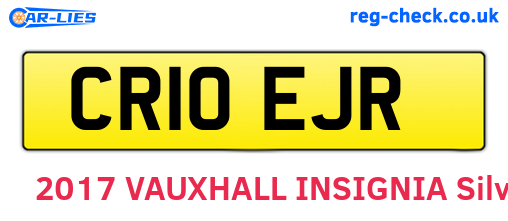CR10EJR are the vehicle registration plates.