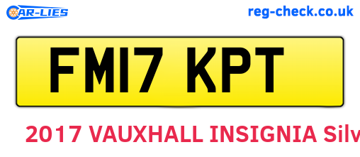 FM17KPT are the vehicle registration plates.