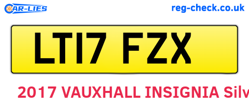 LT17FZX are the vehicle registration plates.