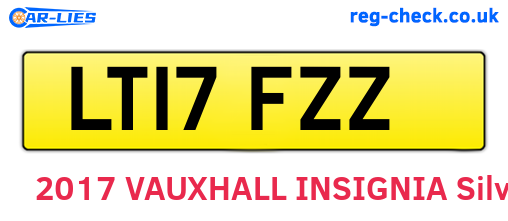 LT17FZZ are the vehicle registration plates.