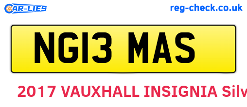 NG13MAS are the vehicle registration plates.