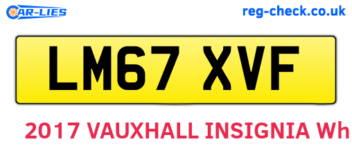 LM67XVF are the vehicle registration plates.