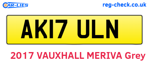 AK17ULN are the vehicle registration plates.